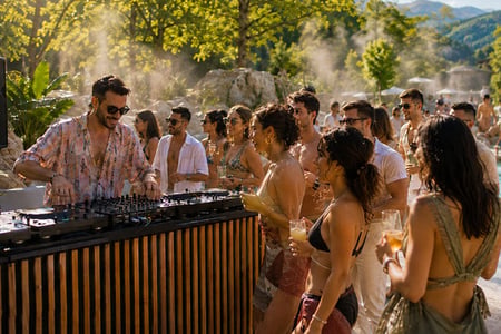 DJ beim Rave DJ beim Rave