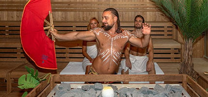 Saunameister am Sauna-Event